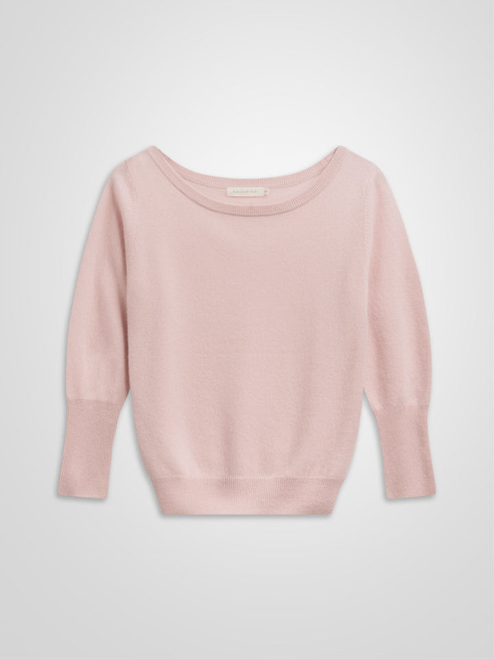 Kashmirgenser "Asta" i 100% ren kasjmirull. Norsk design fra Kashmina. Farge: Rose Glow