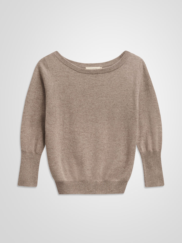 Kashmirgenser "Asta" i 100% ren kasjmirull. Norsk design fra Kashmina. Farge: Toast