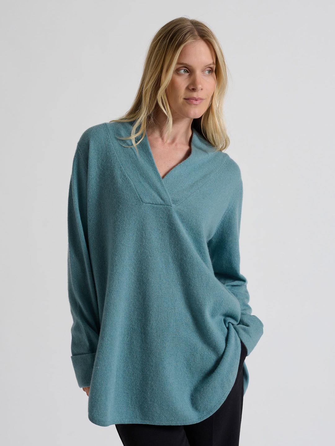 kashmirgenser big shirt storskjorten i 100% kashmir fra Kashmina