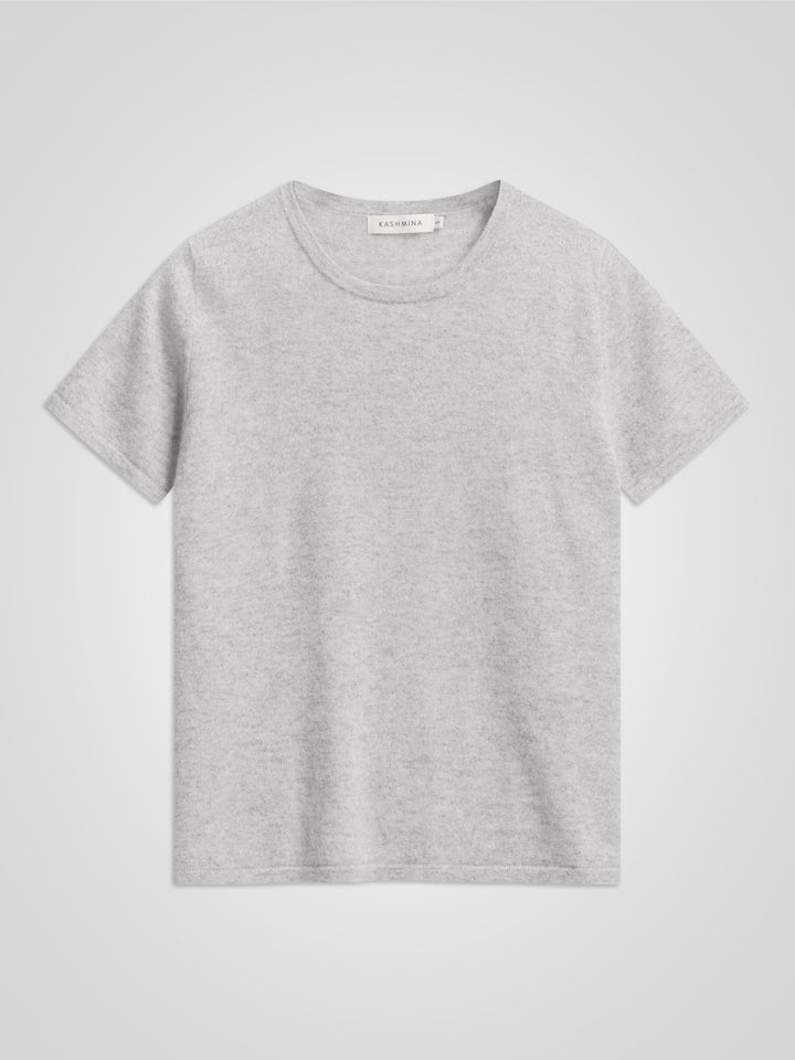 Kashmirgenser t-shirt i 100% kashmirull fra Kashmina