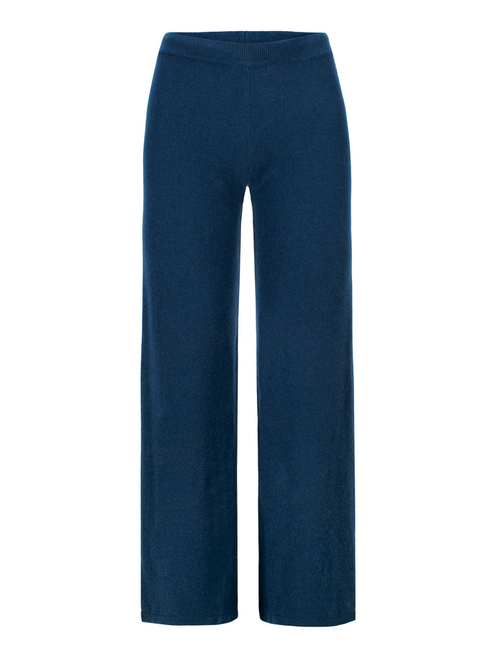 Kashmir bukse "Classic pants" i 100% kashmirull. Farge: Mountain Blue. Norsk design fra Kashmina.