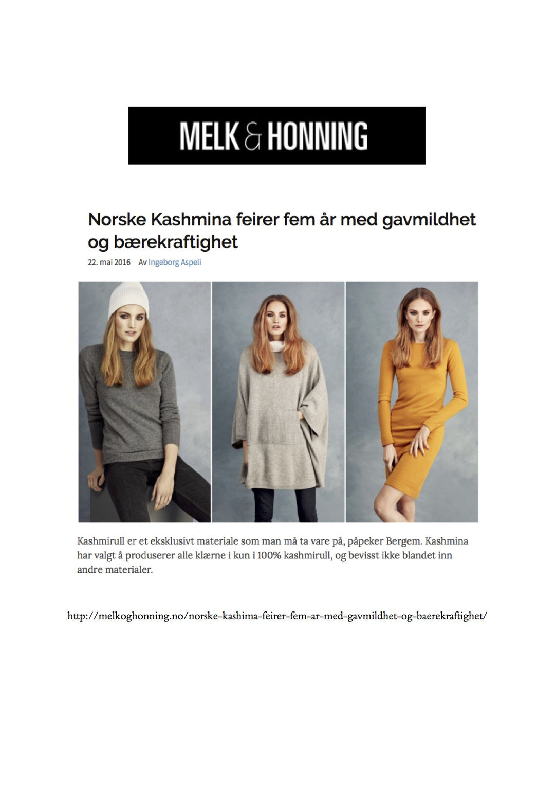 MELK OG HONNING NETTAVIS