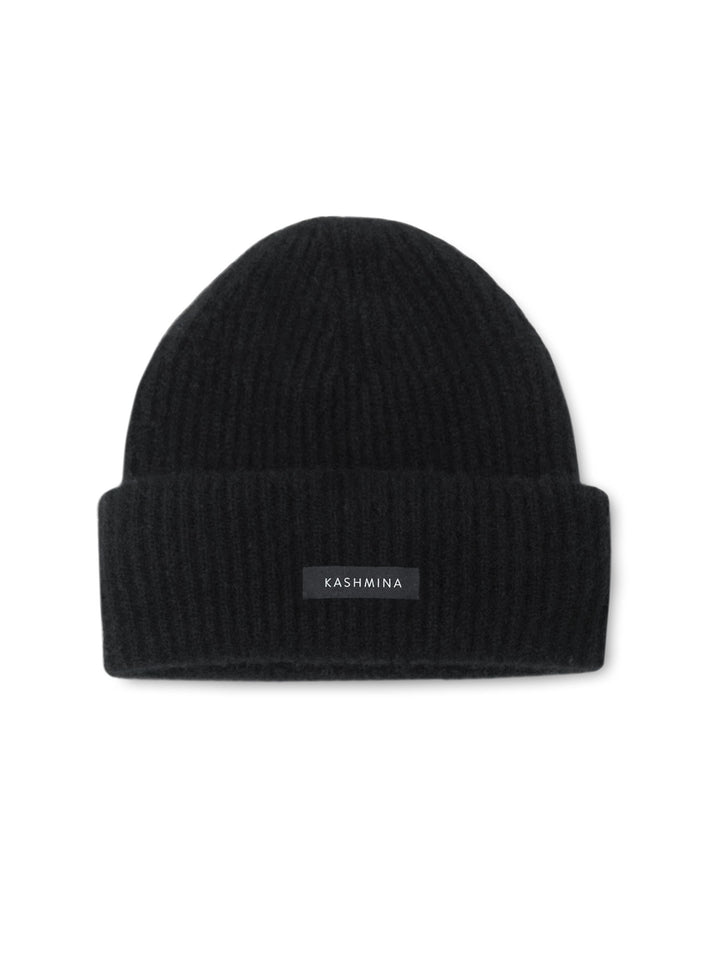 Cashmere lue i 100% ren kashmirull. Norsk design fra Kashmina. Farge: Sort.