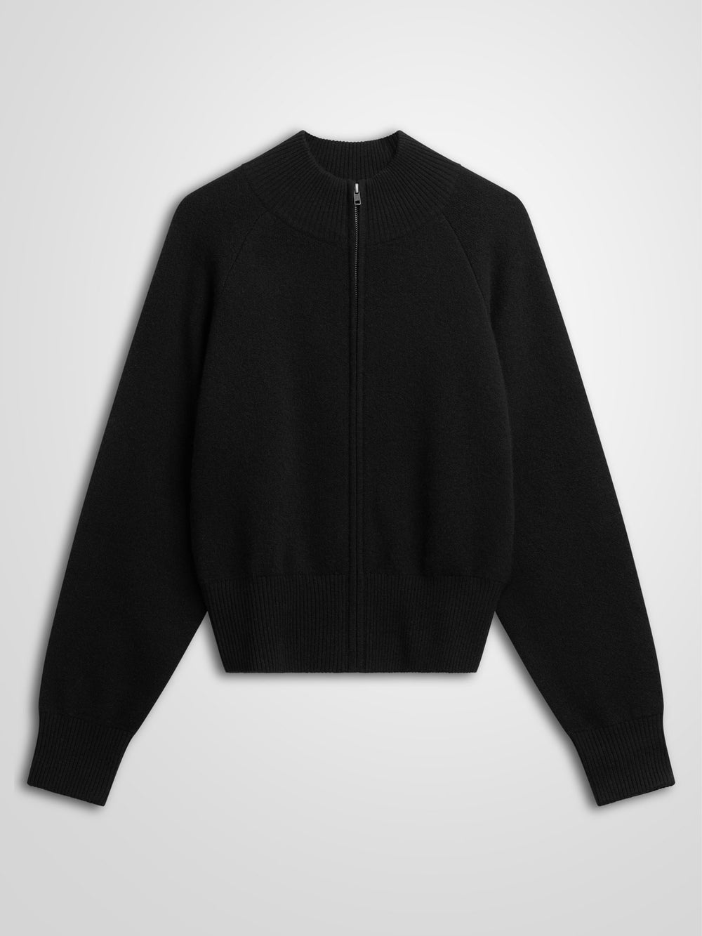 Kashmirjakke "Oline" i 100% ren kasjmirull, cashmere. Norsk design fra Kashmina. Farge: sort.