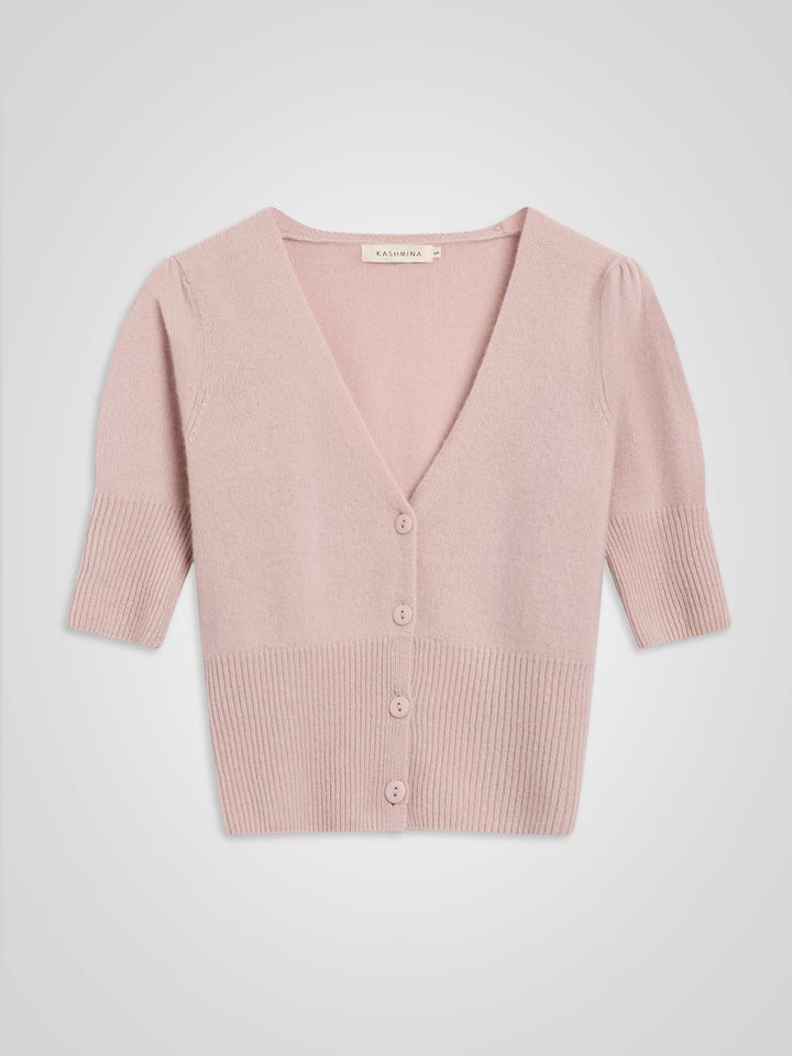 Kashmircardigan "Grace" - rose glow