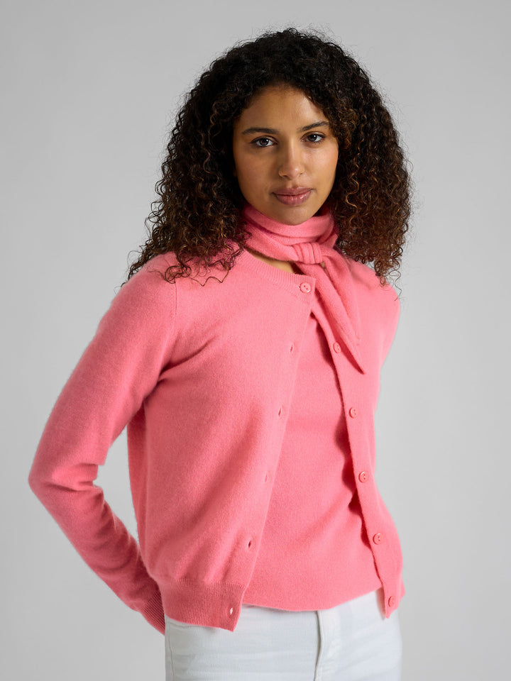 Kashmirskjerf "Alfine" - Bubblegum pink