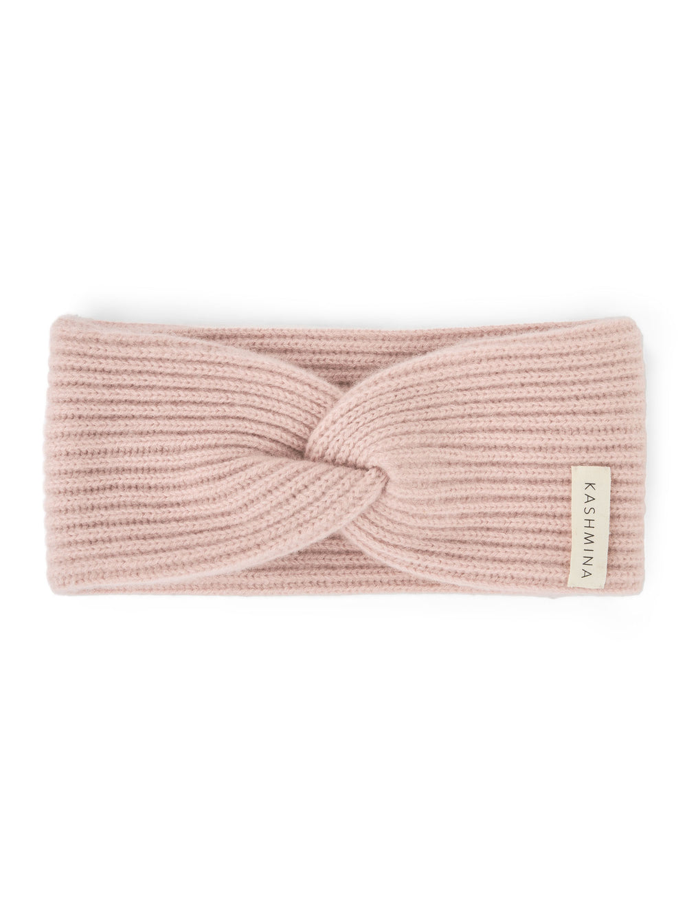 Pannebånd "Freya" i 100% ren kasjmirull. Norsk design fra Kashmina. Farge: Rose Glow.