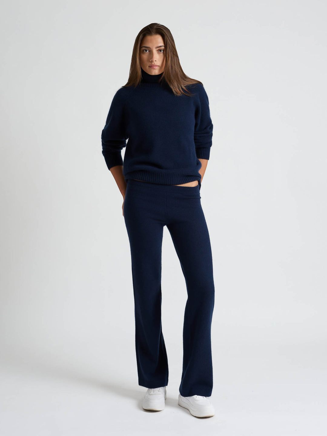 Kashmirbukse "Classic pants" - Navy