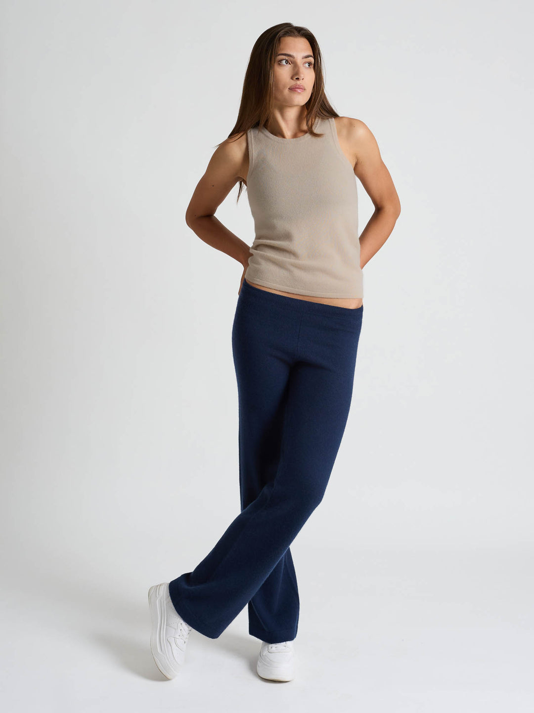Kashmirbukse "Classic pants" - Navy