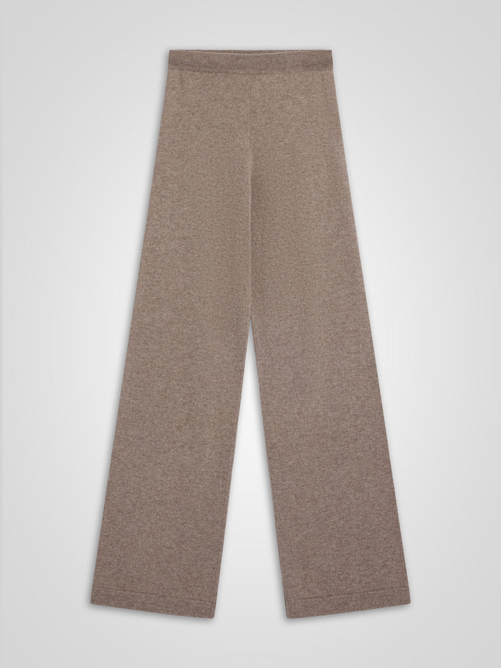 Kashmir bukse "Classic pants" i 100% kashmirull. Farge: Toast. Norsk design fra Kashmina.