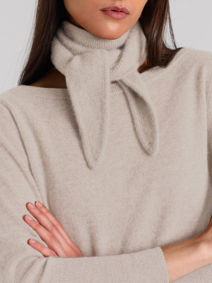 Cashmere skjerf "Alfie" i 100% ren cashmere. Norsk design fra Kashmina. Farge: Cream.