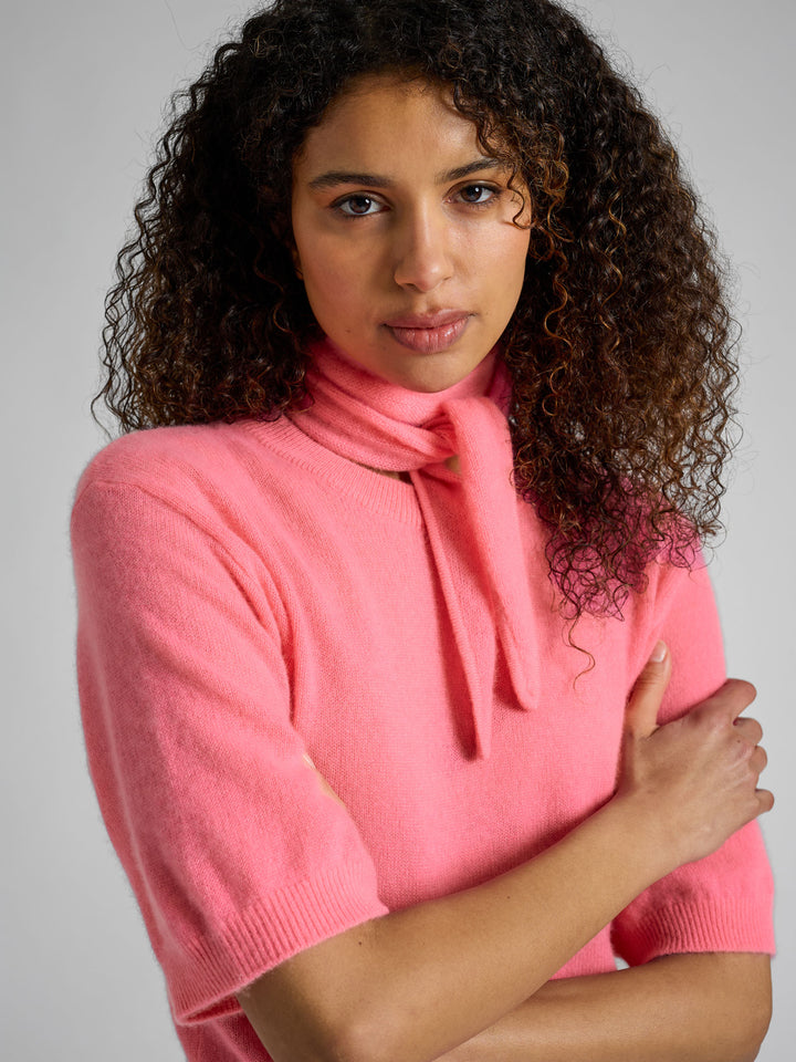 Kashmirskjerf "Alfine" - Bubblegum pink