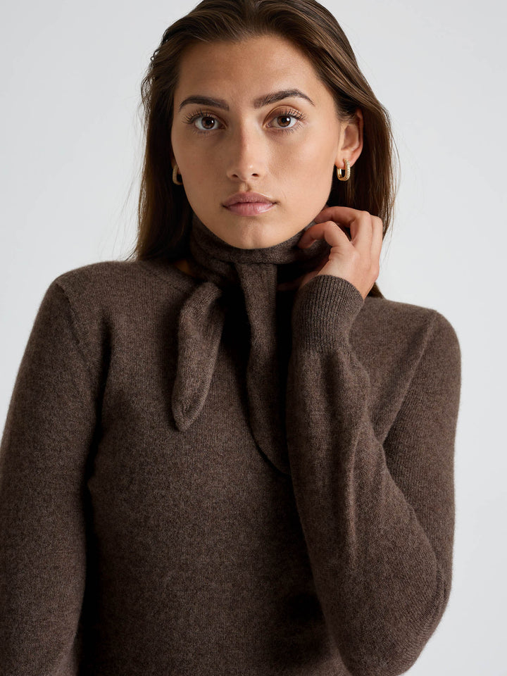 Kashmirskjerf "Alfine" - Dark brown