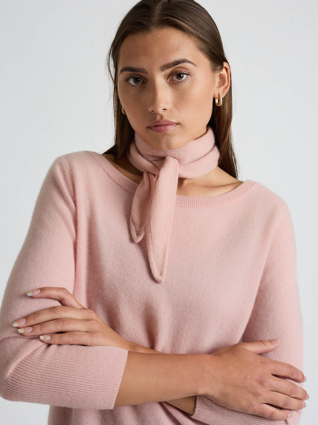Kashmirskjerf "Alfine" - Rose glow
