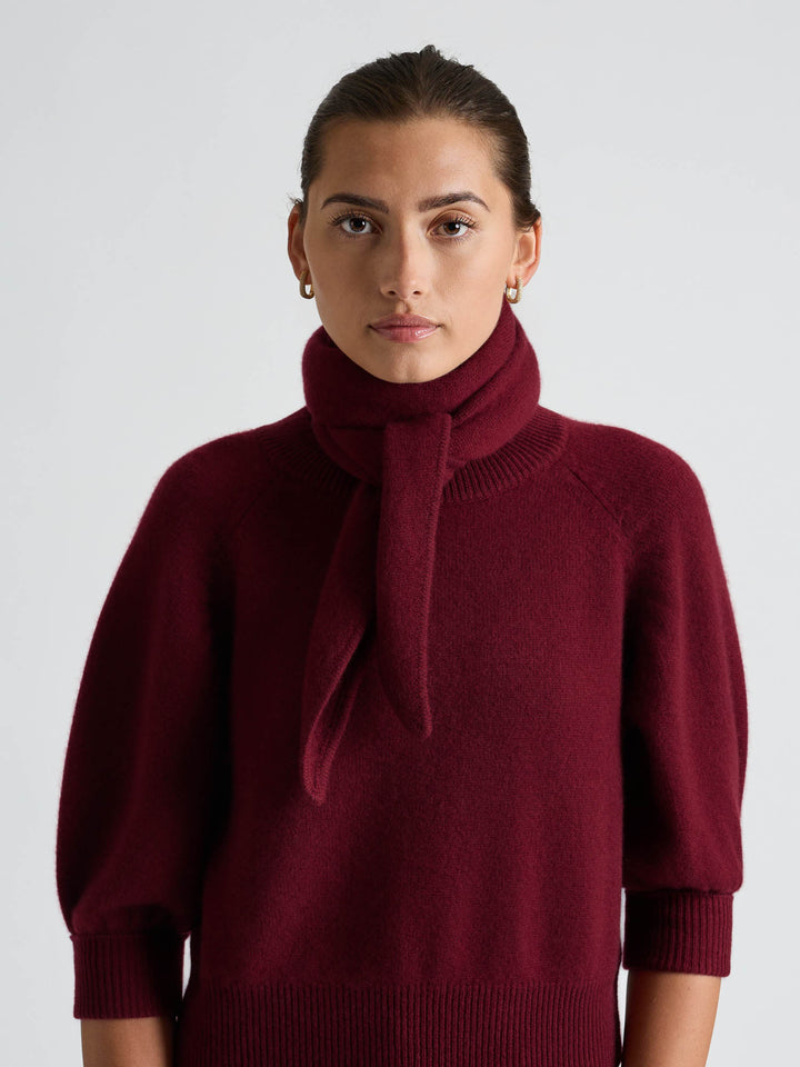 Kashmirskjerf "Astrid" - Bordeaux