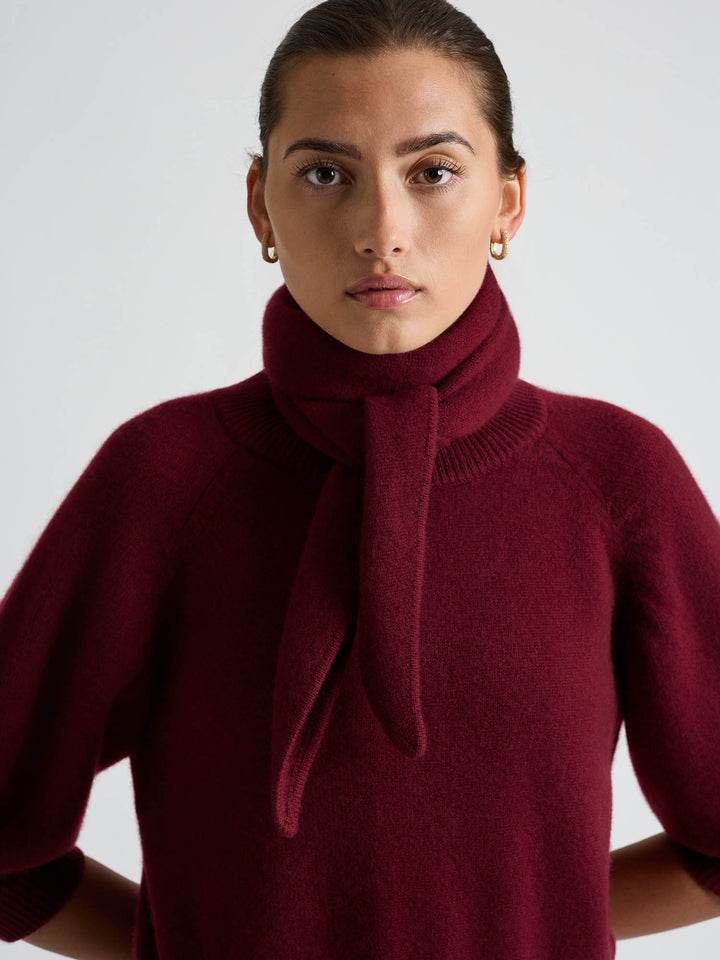 Kashmirskjerf "Astrid" - Bordeaux