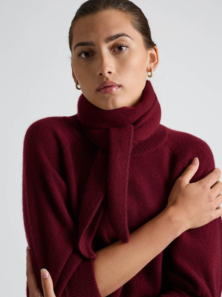 Kashmirskjerf "Astrid" - Bordeaux