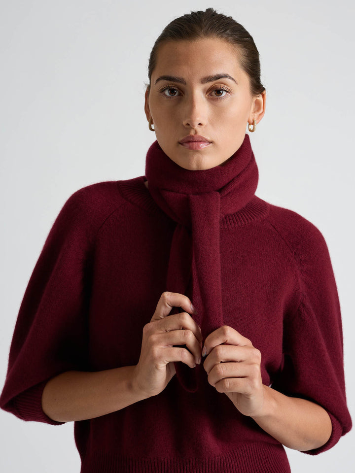 Kashmirskjerf "Astrid" - Bordeaux