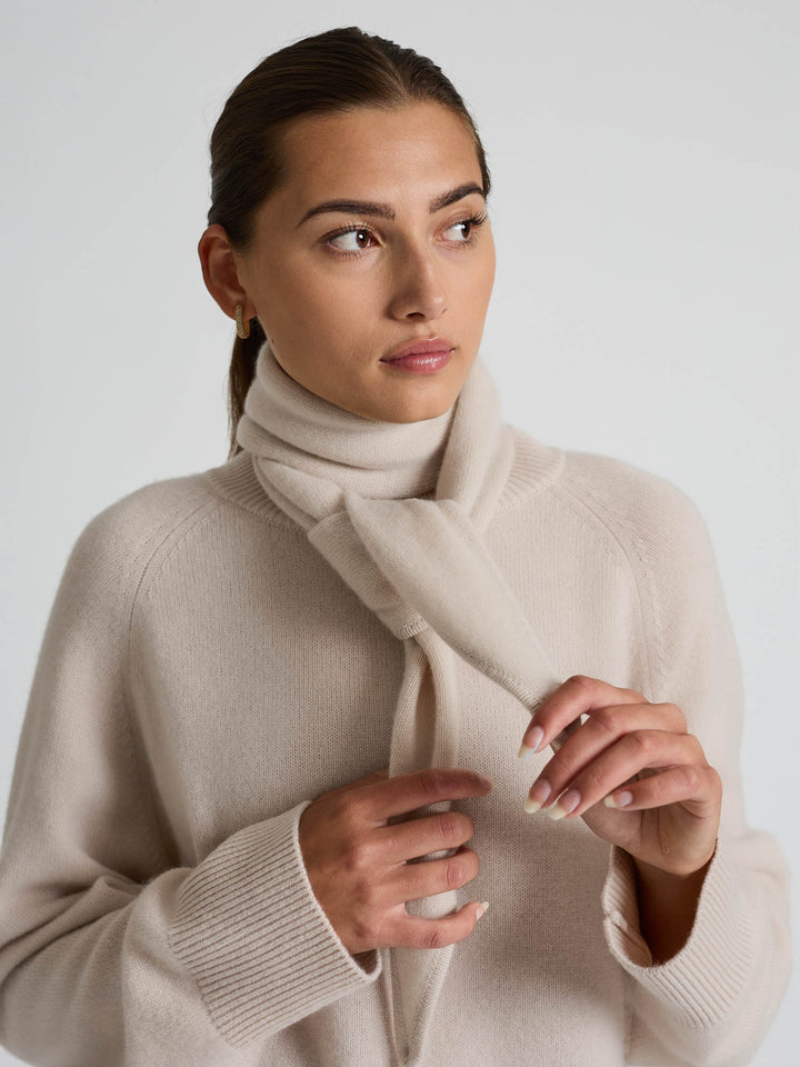 Kashmirskjerf "Astrid" - Cream
