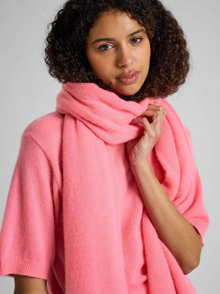 Florlett kashmirskjerf "Flow" - Bubblegum pink