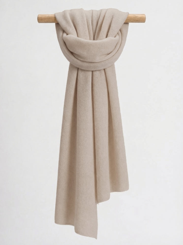Kashmirskjerf "Signature" - cream