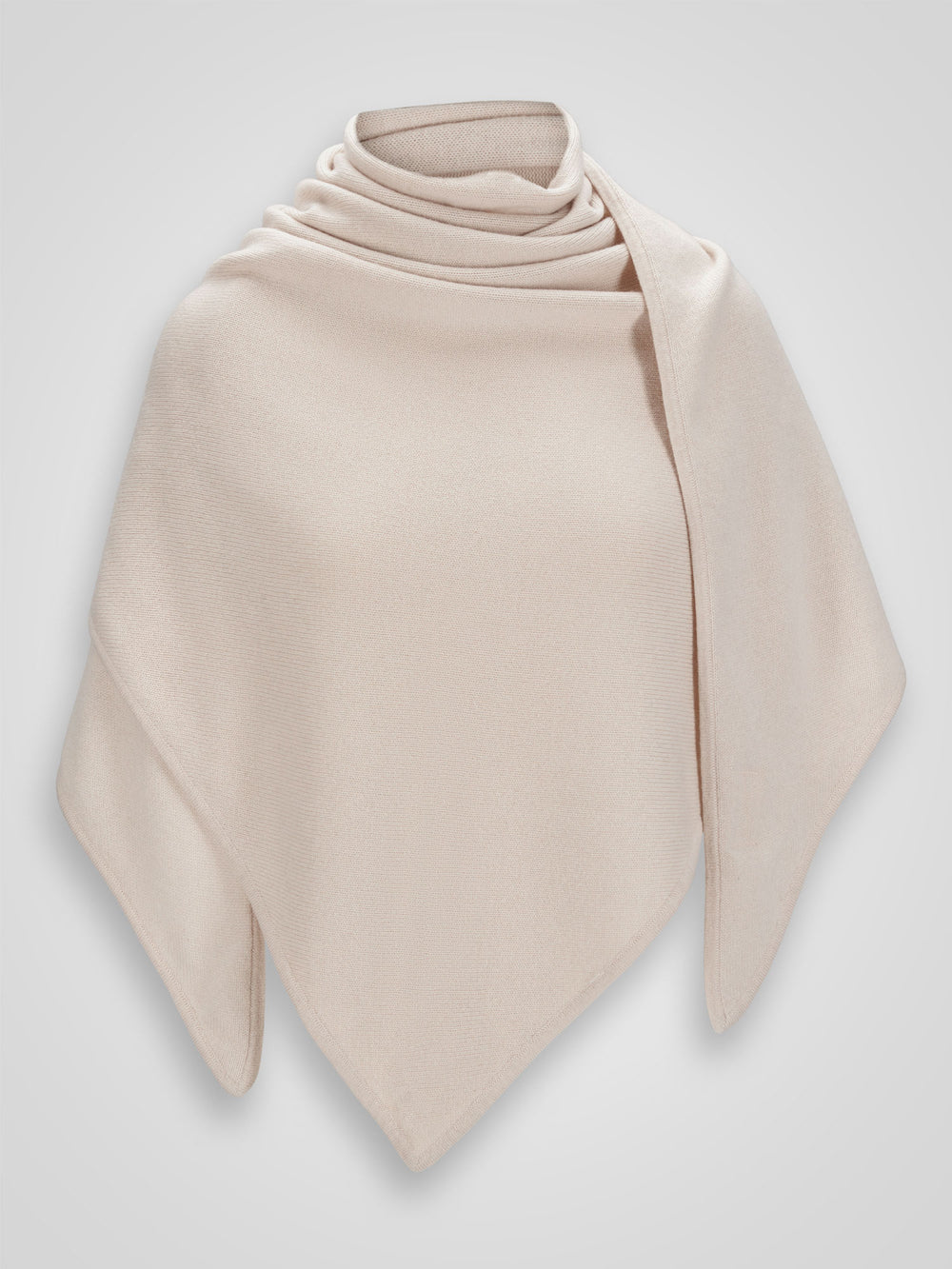 Kashmirskjerf "Triangle" i 100% ren kasjmir. Norsk design fra Kashmina. Farge: Cream.