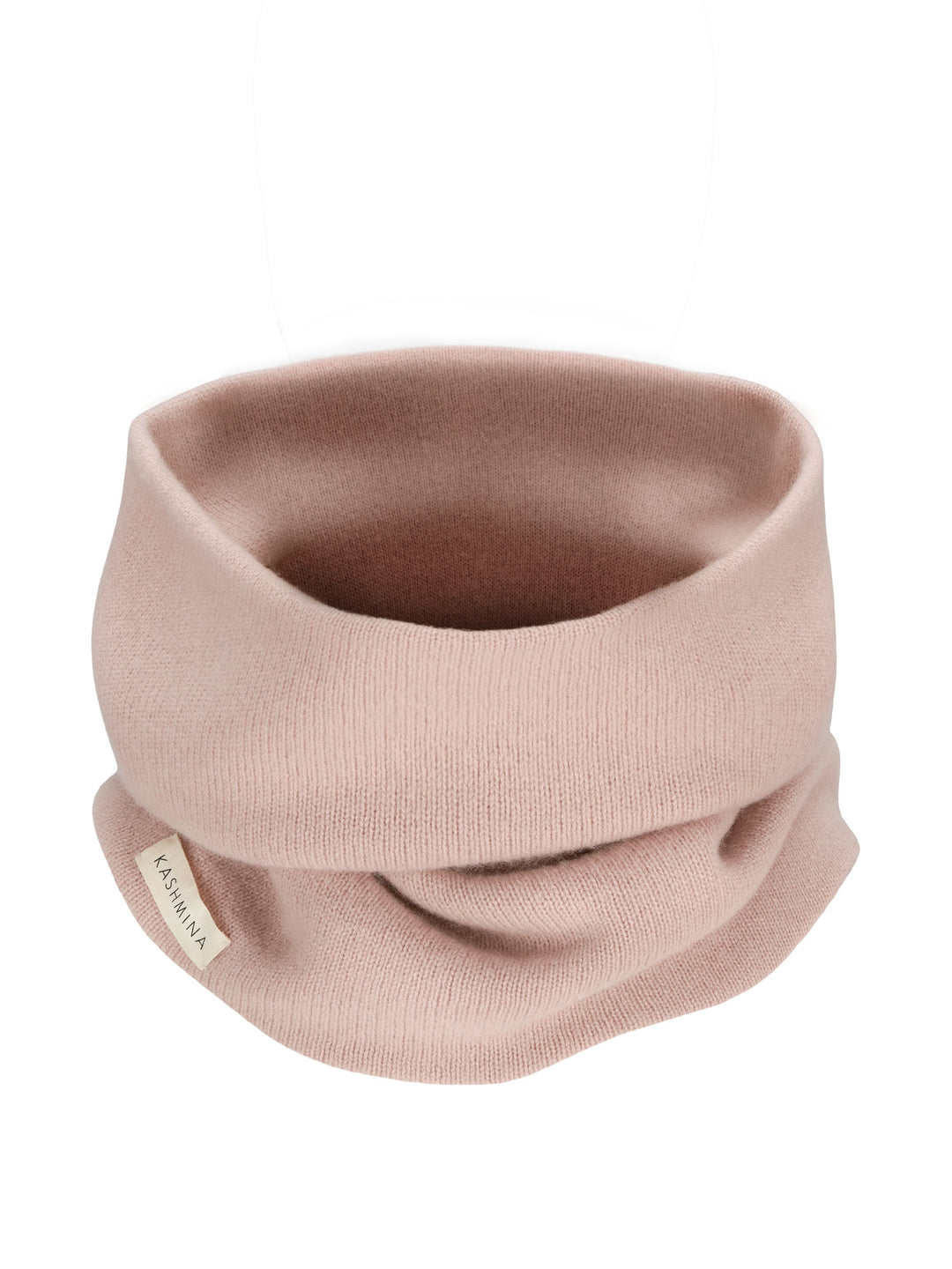 Kashmirsnood / kashmirskjerf "Eydis" i 100% ren kashmirull. Norsk design fra Kashmina. Farge: Rose glow.