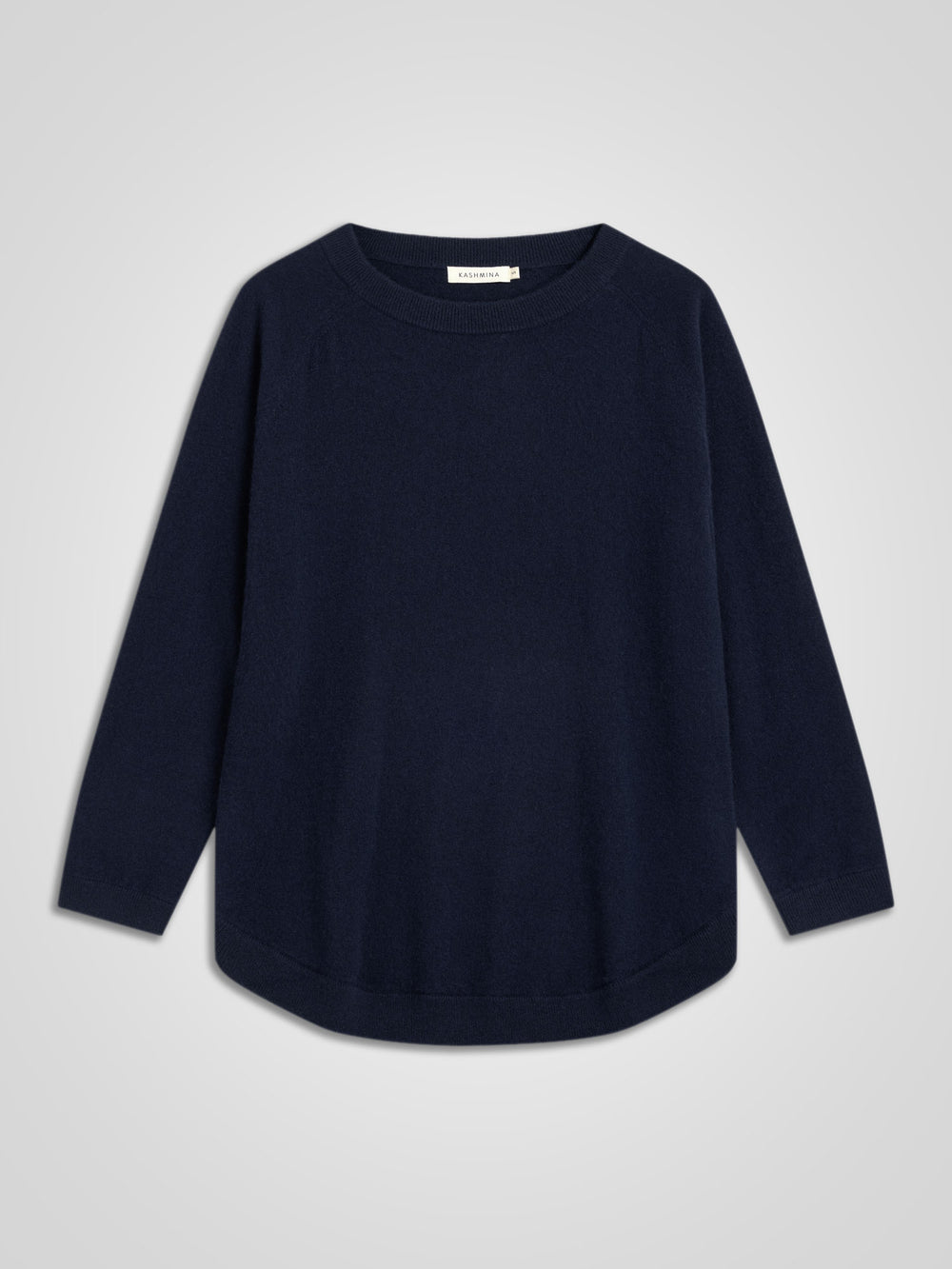 Kashmirgenser "Anna" i 100% cashmere. Norsk design fra Kashmina. Farge: Navy / dark blue.