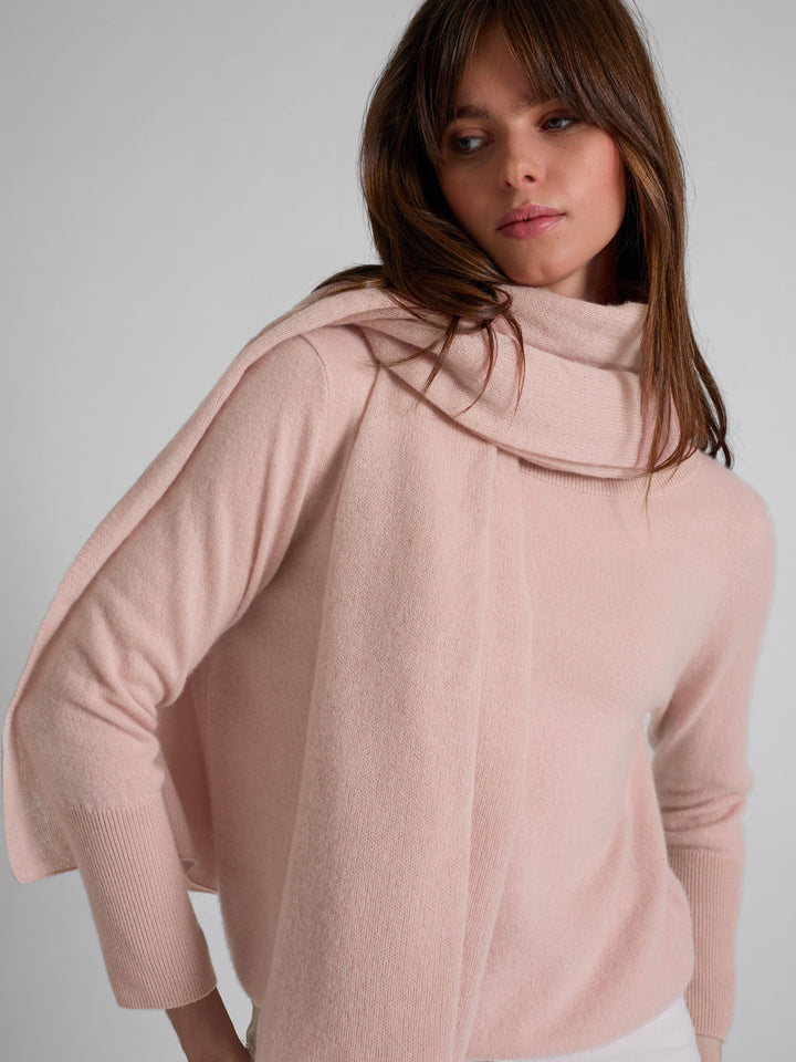 Kashmirgenser "Asta" i 100% ren kasjmirull. Norsk design fra Kashmina. Farge: Rose Glow