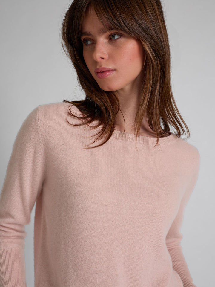 Kashmirgenser "Asta" i 100% ren kasjmirull. Norsk design fra Kashmina. Farge: Rose Glow