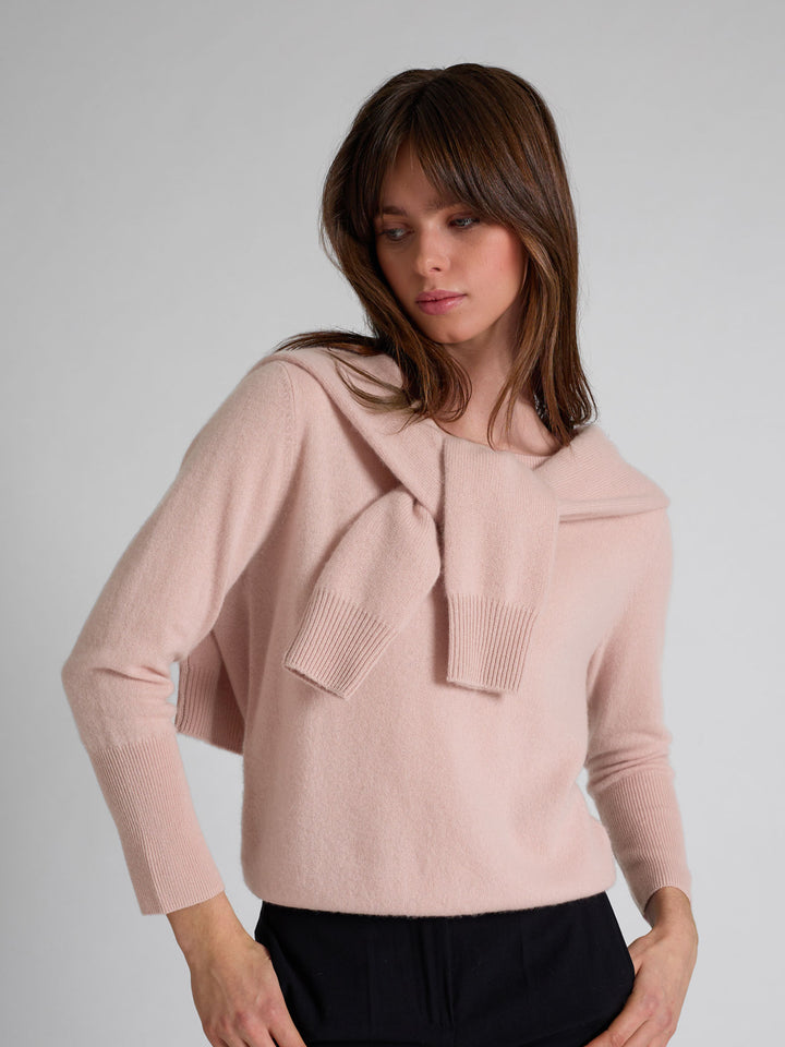 Kashmirgenser "Asta" i 100% ren kasjmirull. Norsk design fra Kashmina. Farge: Rose Glow