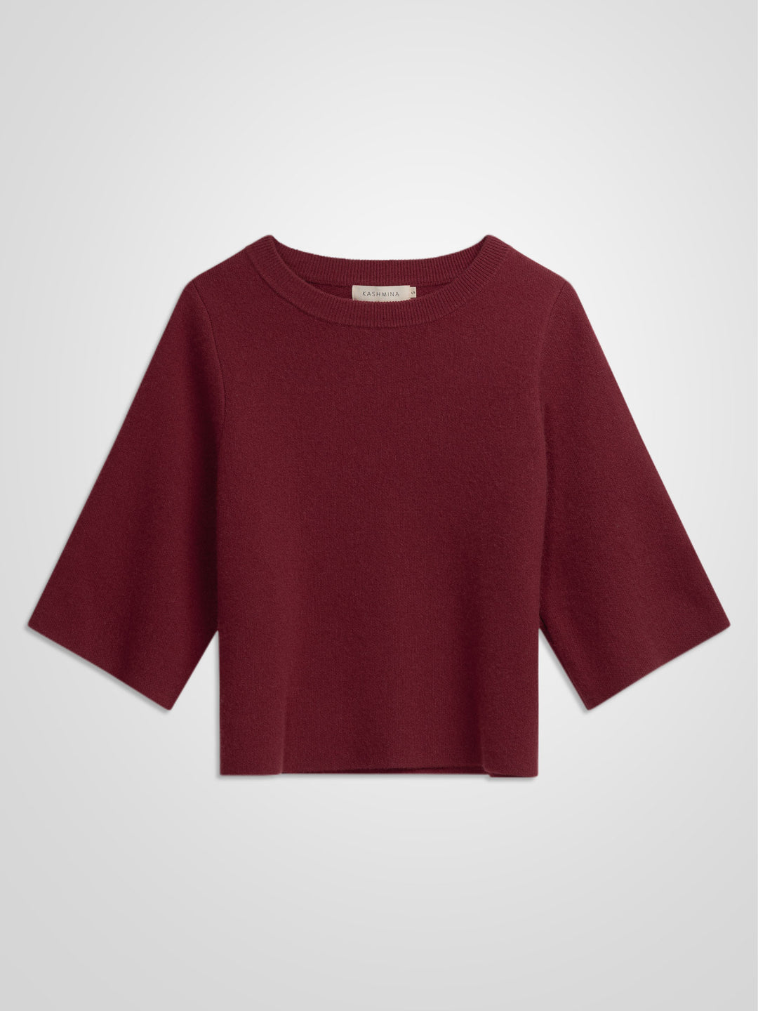 Kashmirgenser "Dina" i 100% ren kasjmirull. Norsk design fra Kashmina. Farge: Bordeaux.