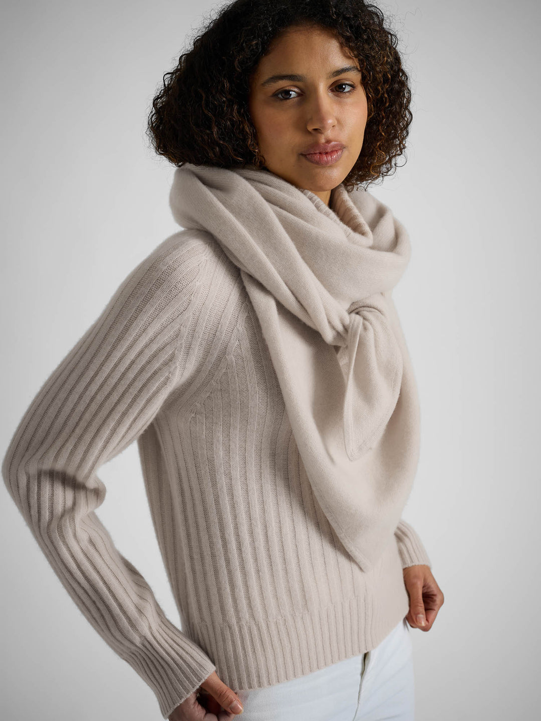 Kashmirgenser "Eline" - Cream