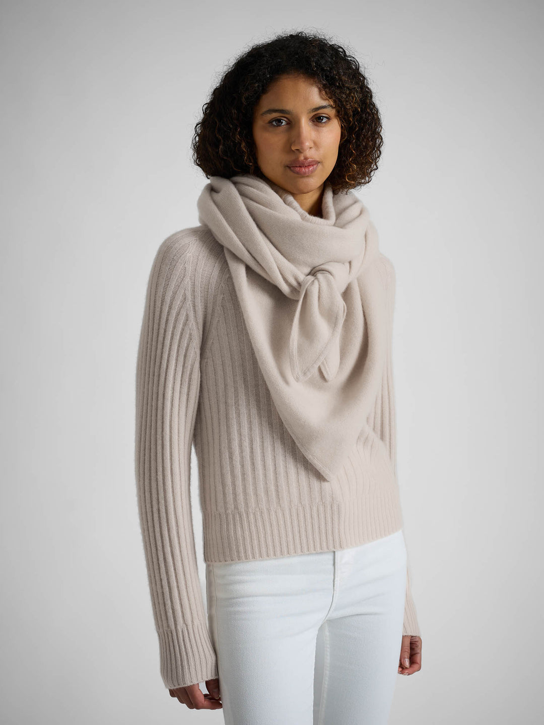 Kashmirgenser "Eline" - Cream