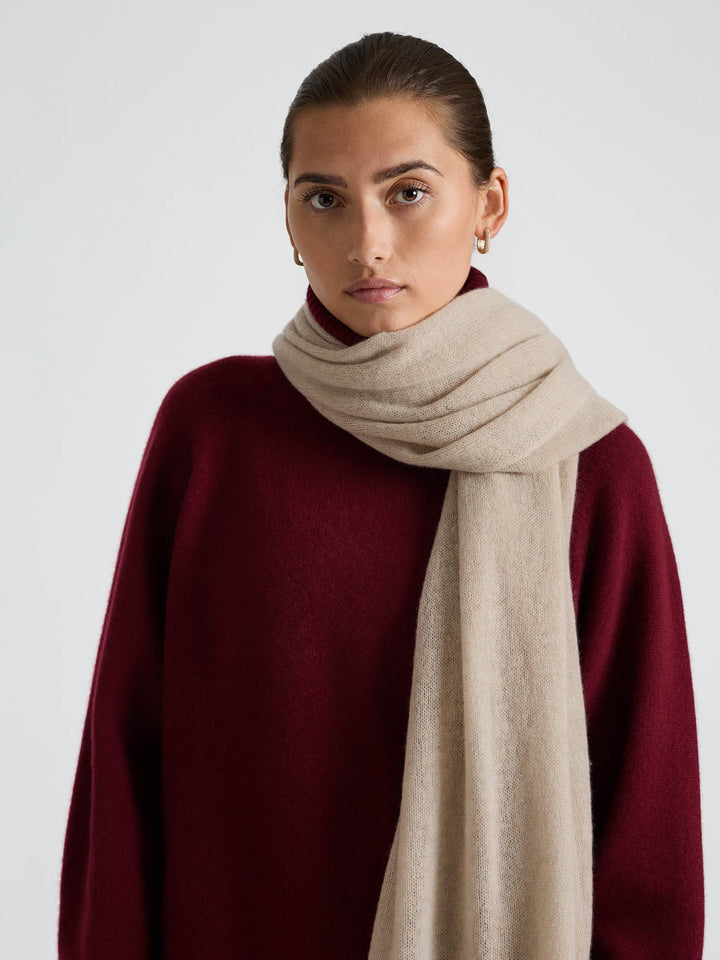 Florlett kashmirskjerf "Flow" - cream