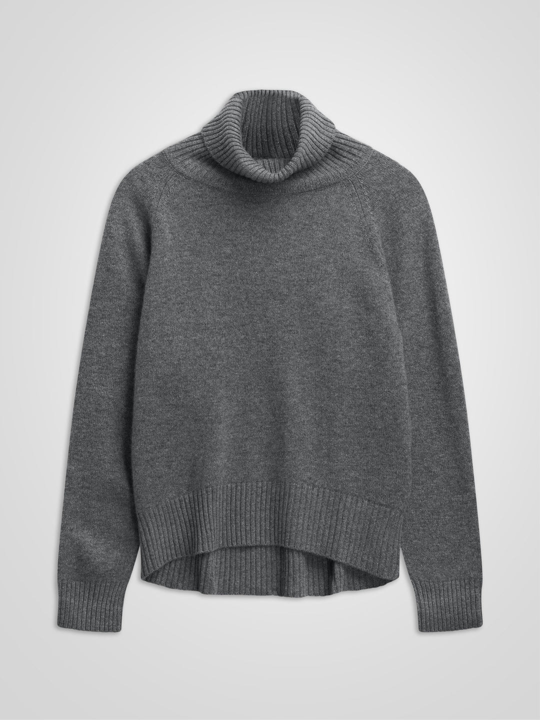 Høyhalset kashmirgenser "Milano" i 100% ren kasjmirull. Norsk design fra Kashmina. Farge: Dark Grey