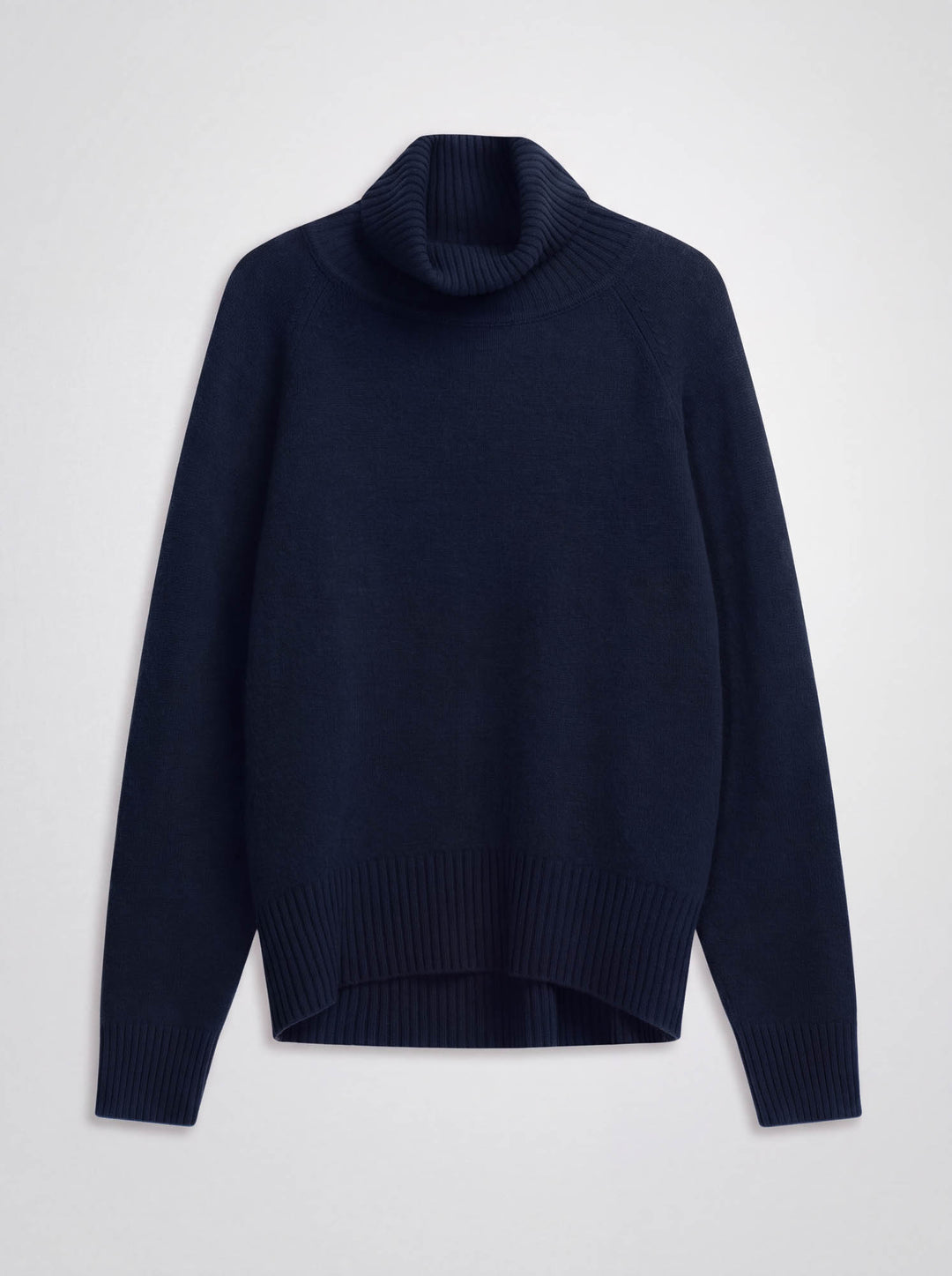 Kashmirgenser med høy hals "Milano" - Navy