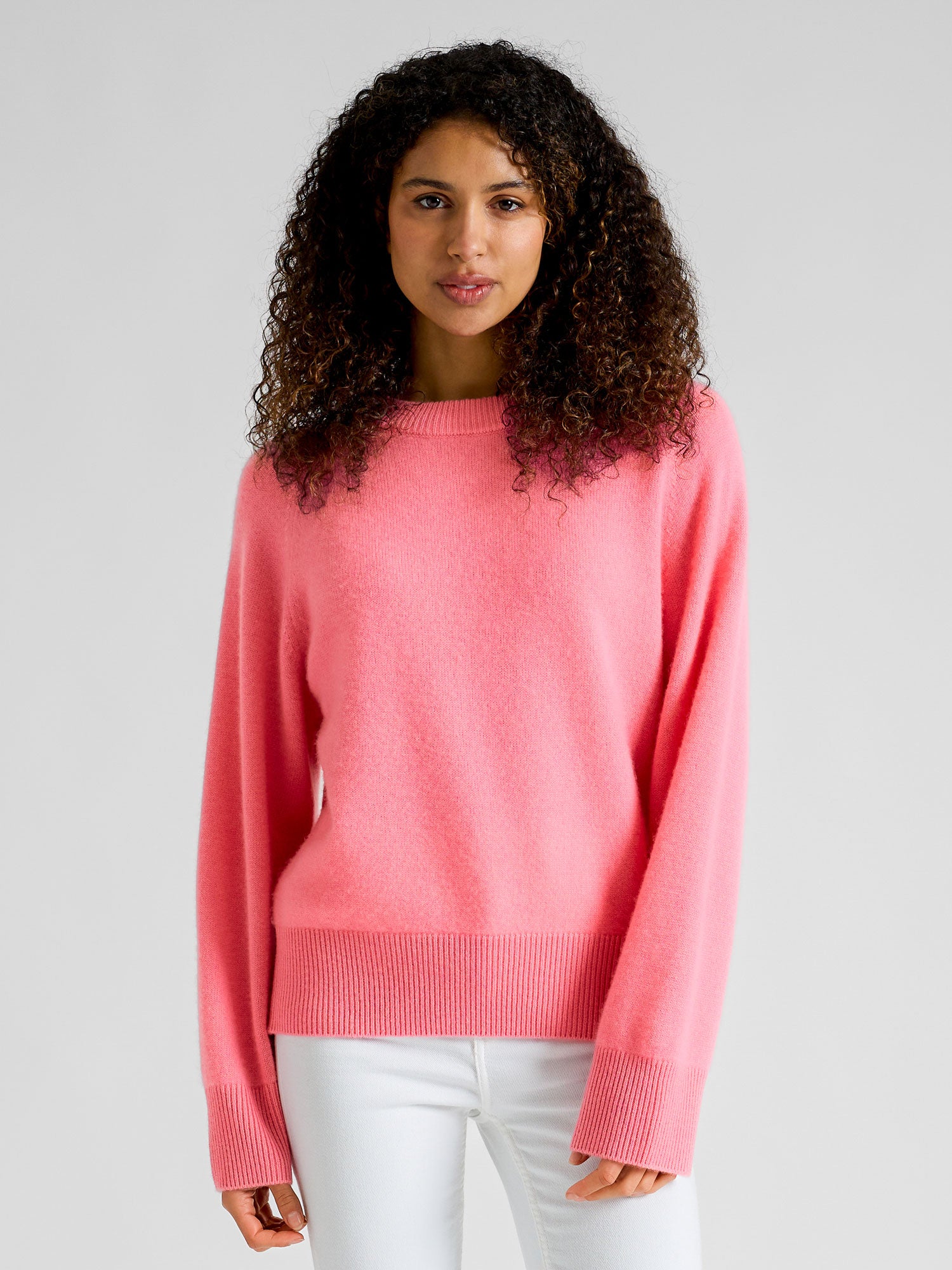 Cashmere sweater "Signy" - Bubblegum pink
