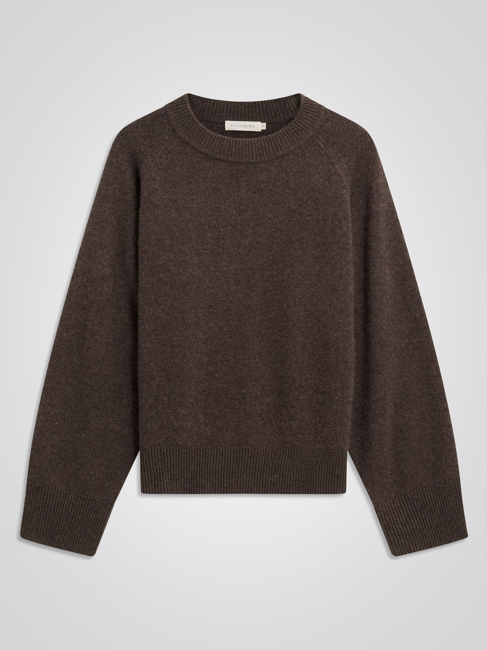Kashmirgenser "Signy" i 100% ren kasjmirull. Norsk design fra Kashmina. Farge: Dark Brown.