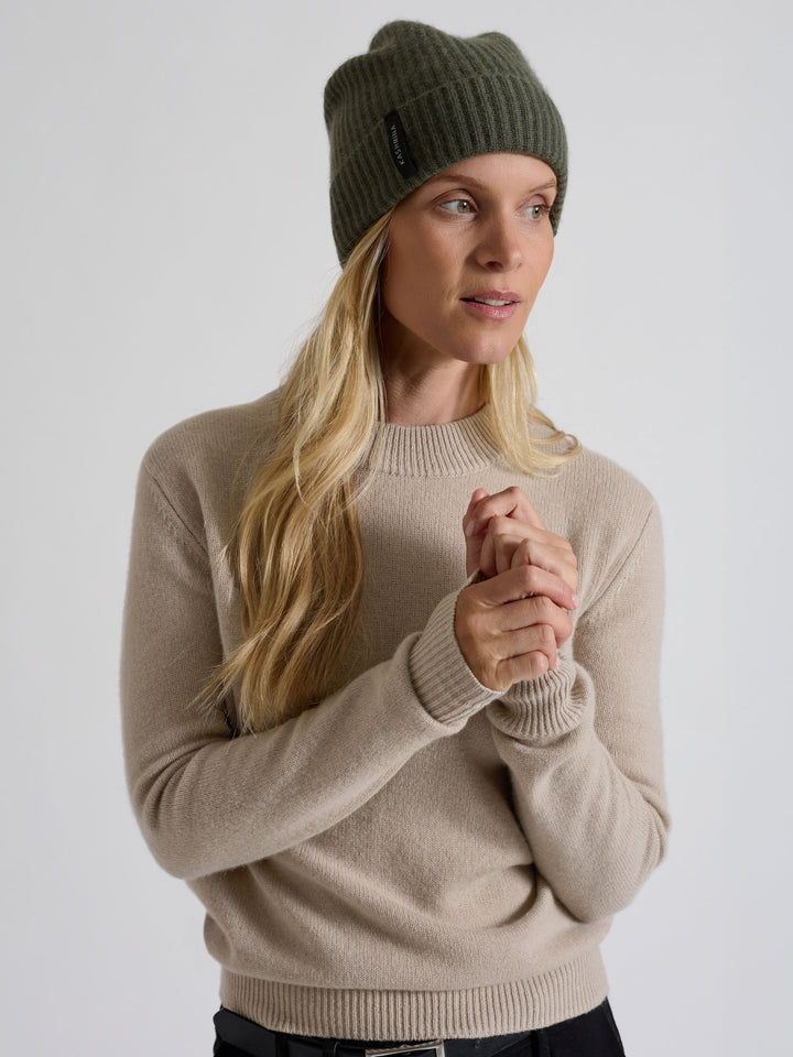 Kashmirgenser "Sofia long" I fargen ginger, lys beige. 100% kashmir, Norsk design fra Kashmina