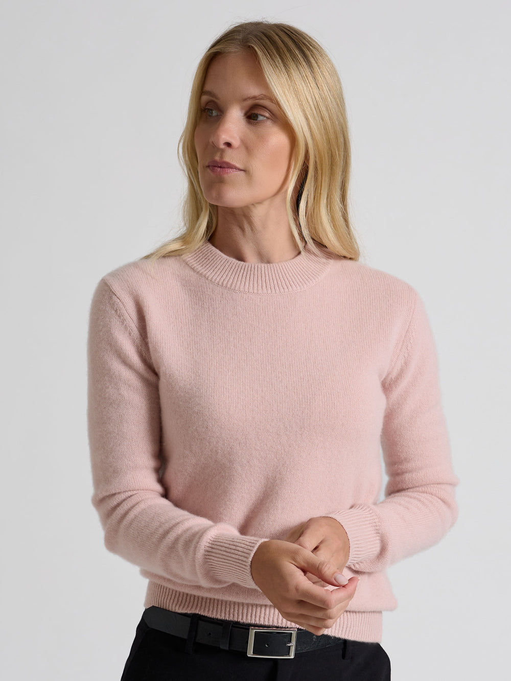 Sofia long, kashmirgenser i 100% kashmir fra Kashmina, Norsk design, farge: rose glow.