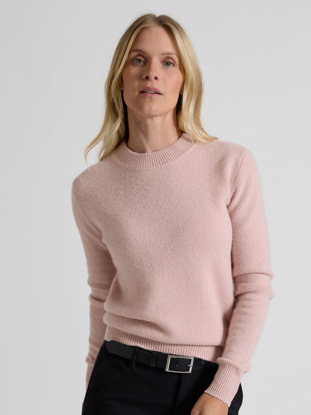 Sofia long, kashmirgenser i 100% kashmir fra Kashmina, Norsk design, farge: rose glow.