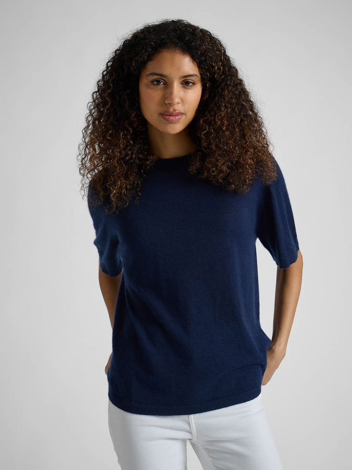 Kashmirtopp "Airy top" - Navy