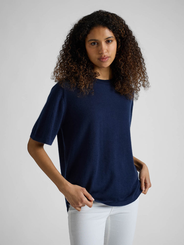 Kashmirtopp "Airy top" - Navy