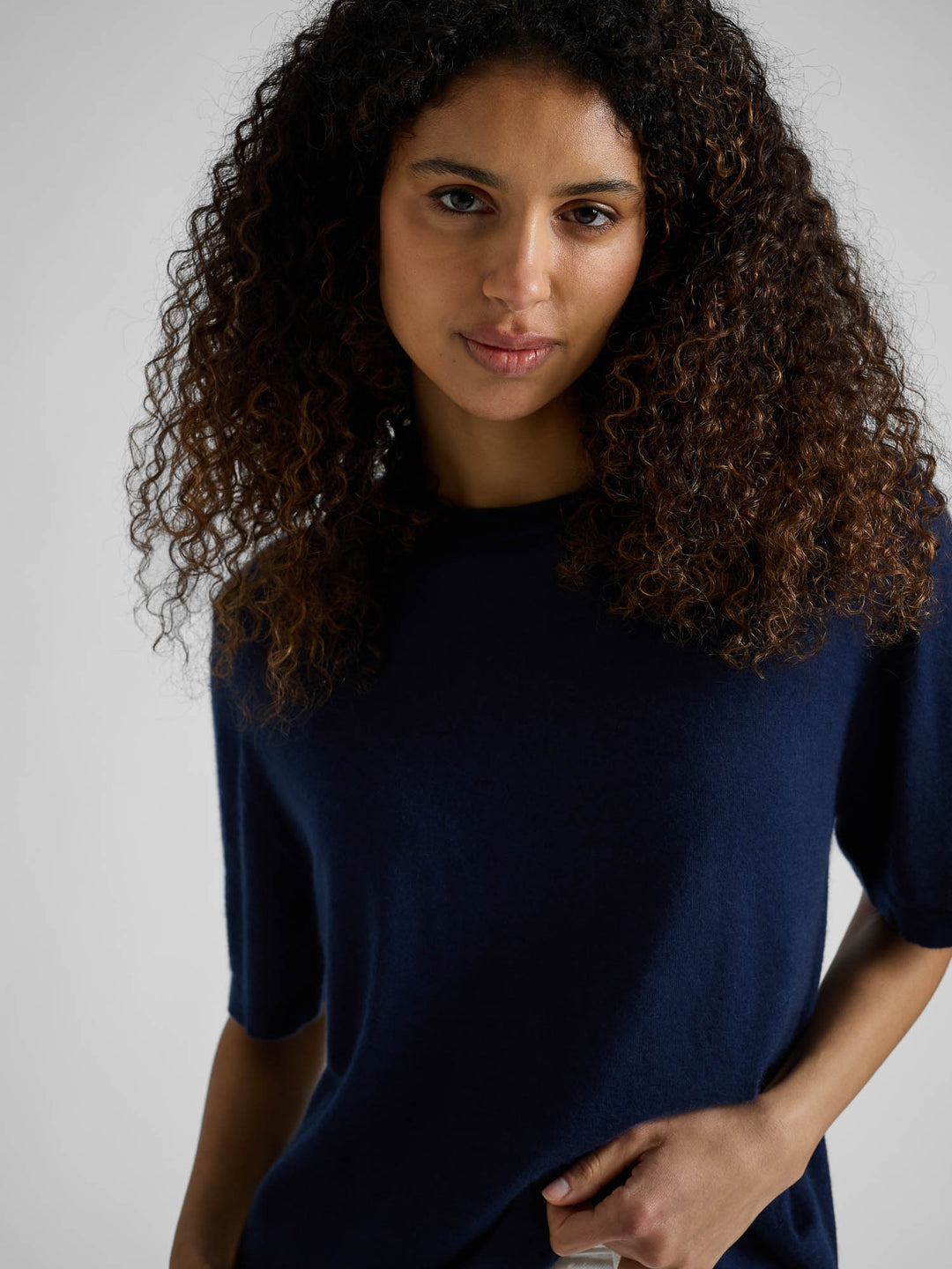 Kashmirtopp "Airy top" - Navy