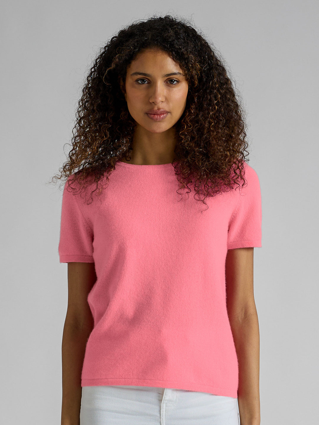 Kashmir t-shirt "Fresh" - Bubblegum pink