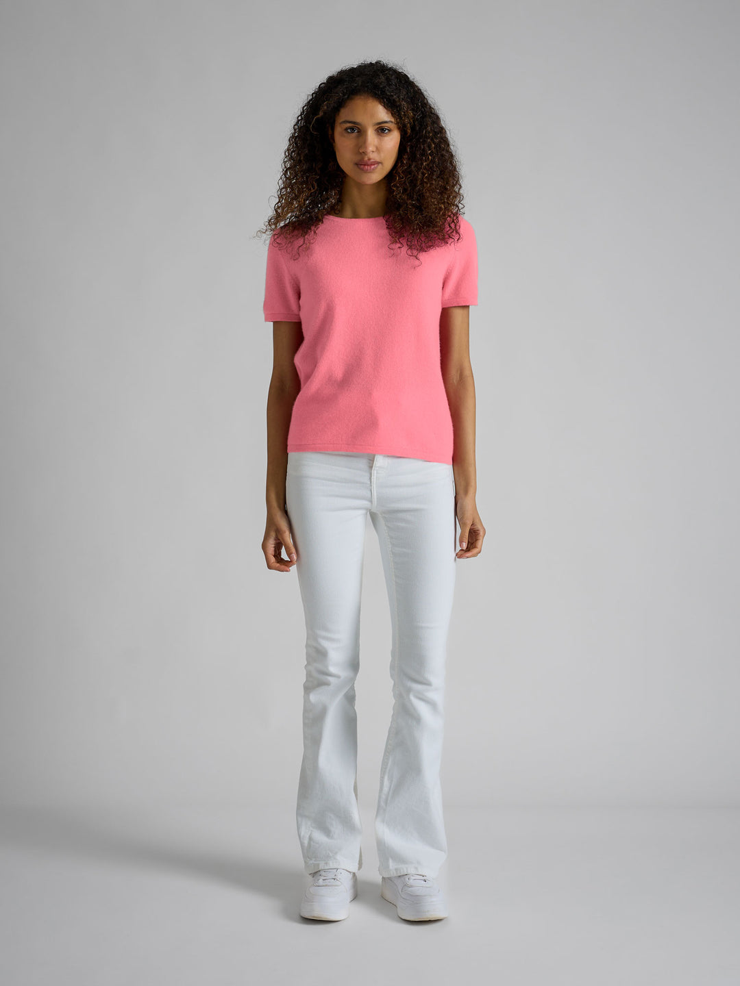 Kashmir t-shirt "Fresh" - Bubblegum pink