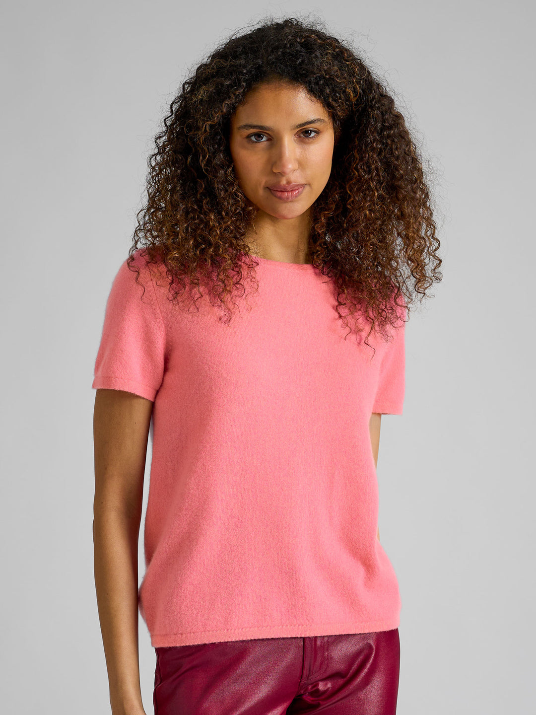 Kashmir t-shirt "Fresh" - Bubblegum pink