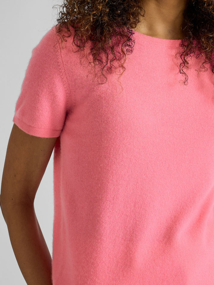 Kashmir t-shirt "Fresh" - Bubblegum pink