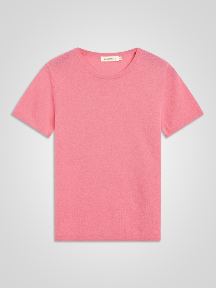 Kashmir t-shirt "Fresh" - Bubblegum pink